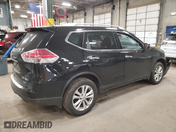 2014 Nissan Rogue SV with VIN 5N1AT2MV5EC852729, listed as a Copart auction lot 50145645 with 267,798 mi miles and Salvage Title. Bid and sale history available at carsss.com. Image 3.
