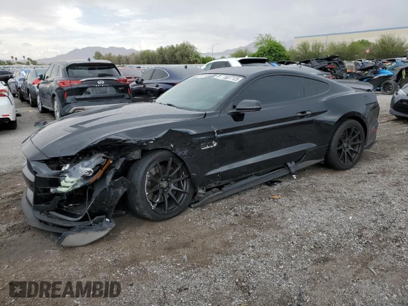 2018 Ford Mustang GT with VIN 1FA6P8CF6J5181359, listed as a Copart auction lot 56077125 with 79,573 mi miles and Salvage title. Bid and sale history available at DreamBid. Image 1.