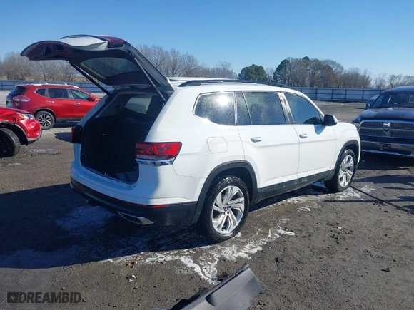 2021 Volkswagen Atlas 3.6L V6 SE w/Technology with VIN 1V2WR2CA4MC514968, listed as a IAAI auction lot 41414547 with 133,946 mi miles. Bid and sale history available at carsss.com. Image 4.