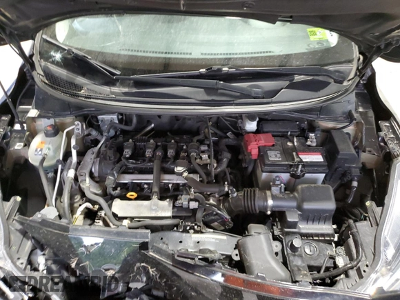 2021 Nissan Versa SV with VIN 3N1CN8EV9ML861593, listed as a Copart auction lot 56629195 with 77,522 mi miles and Salvage title. Bid and sale history available at DreamBid. Image 11.