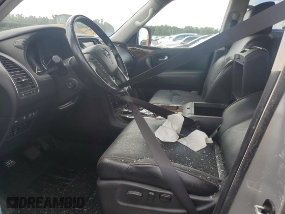 2019 Nissan Armada Platinum with VIN JN8AY2NF7K9350833, listed as a Copart auction lot 74307744 with Not Provided miles and Non Repairable. Bid and sale history available at carsss.com. Image 7.