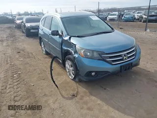 2014 Honda CR-V EX-L with VIN 2HKRM4H73EH682323, listed as a IAAI auction lot 38679501 with 1 mi miles. Bid and sale history available at carsss.com. Image 1.