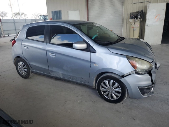 2018 Mitsubishi Mirage ES with VIN ML32A3HJ9JH000802, listed as a Copart auction lot 51684205 with 129,287 mi miles and Salvage Title. Bid and sale history available at carsss.com. Image 4.