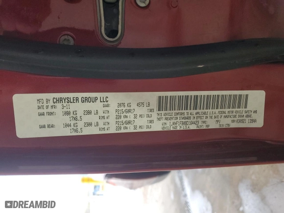 2011 Jeep Compass Latitude with VIN 1J4NF1FB0BD164423, listed as a Copart auction lot 51340455 with 192,408 mi miles and Salvage Title. Bid and sale history available at carsss.com. Image 13.