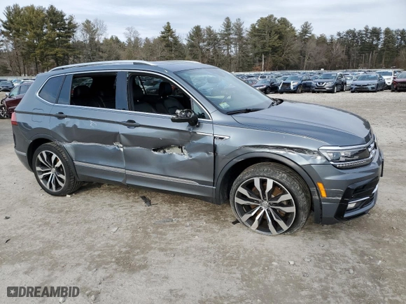2020 Volkswagen Tiguan SEL Premium R-Line with VIN 3VV4B7AX5LM173290, listed as a Copart auction lot 47166245 with 49,138 mi miles and Salvage Title. Bid and sale history available at carsss.com. Image 4.