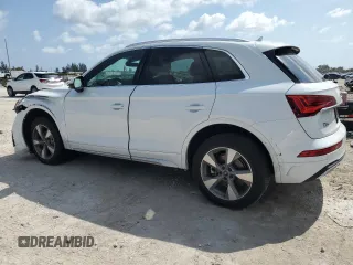 2023 Audi Q5 Premium Plus with VIN WA1BBAFY6P2108346, listed as a Copart auction lot 51733395 with 15,567 mi miles and Salvage title. Bid and sale history available at DreamBid. Image 2.