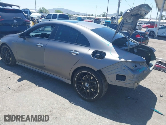 2023 Mercedes-Benz CLA 45 AMG with VIN W1K5J5DBXPN414966, listed as a IAAI auction lot 42265563 with 26,039 mi miles and . Bid and sale history available at DreamBid. Image 3.