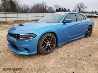 2018 Dodge Charger R/T Scat Pack with VIN 2C3CDXGJ2JH289716, listed as a Copart auction lot 47759825 with 64,531 mi miles and Salvage Title. Bid and sale history available at carsss.com. Image 1.