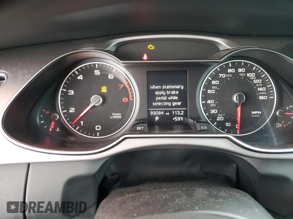 2013 Audi A4 Premium with VIN WAUAFAFL5DN017960, listed as a Copart auction lot 44428155 with 89,084 mi miles and Salvage Title. Bid and sale history available at carsss.com. Image 9.