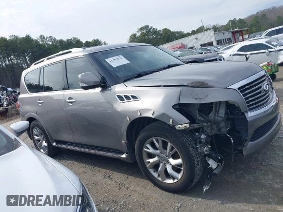 2012 Infiniti QX56 8-passenger with VIN JN8AZ2ND7C9716559, listed as a IAAI auction lot 41465078 with 184,373 mi miles and . Bid and sale history available at DreamBid. Image 13.