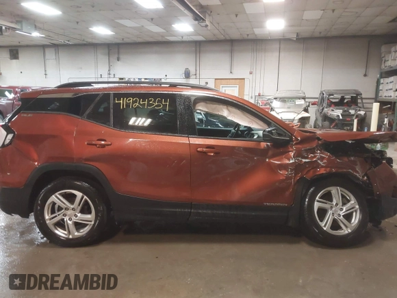 2019 GMC Terrain SLE z VIN 3GKALTEX0KL234782, wystawiony jako IAAI lot #41924354 z przebiegiem 128 732 mil mil oraz . Historia ofert i sprzedaży dostępna na DreamBid. Obrazek 13.