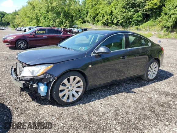 2011 Buick Regal CXL Turbo TO6 z VIN W04G05GV2B1139339, wystawiony jako Copart lot #64932455 z przebiegiem 55 466 mil mil oraz Szkoda całkowita • Salvage title. Historia ofert i sprzedaży dostępna na DreamBid. Obrazek 1.
