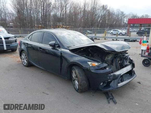 2015 Lexus IS 250 with VIN JTHBF1D21F5059089, listed as a IAAI auction lot 41679418 with 129,697 mi miles and . Bid and sale history available at DreamBid. Image 1.
