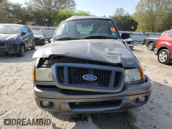 2005 Ford Ranger XL with VIN 1FTYR14U85PA00760, listed as a Copart auction lot 54455335 with 252,001 mi miles and Salvage Title. Bid and sale history available at DreamBid. Image 5.