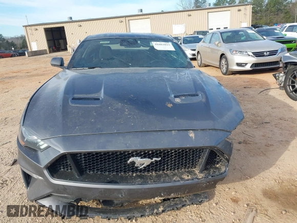 2021 Ford Mustang GT with VIN 1FA6P8CF9M5153818, listed as a IAAI auction lot 41663823 with 31,806 mi miles. Bid and sale history available at carsss.com. Image 12.