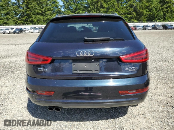2015 Audi Q3 Prestige with VIN WA1GFCFS3FR004159, listed as a Copart auction lot 59004365 with 114,389 mi miles and Salvage title. Bid and sale history available at DreamBid. Image 6.
