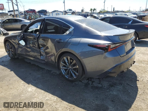 2024 Lexus IS 350 F Sport z VIN JTHGZ1B2XR5073495, wystawiony jako Copart lot #49634665 z przebiegiem 10 761 mil mil oraz Szkoda całkowita • Salvage title. Historia ofert i sprzedaży dostępna na DreamBid. Obrazek 2.