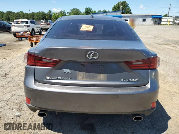 2016 Lexus IS 200t with VIN JTHBA1D24G5030119, listed as a Copart auction lot 56073835 with 138,998 mi miles and Salvage title. Bid and sale history available at DreamBid. Image 6.