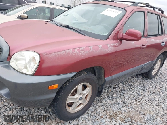 2002 Hyundai Santa Fe GLS with VIN KM8SC73D72U306997, listed as a IAAI auction lot 41519773 with 244,398 mi miles. Bid and sale history available at carsss.com. Image 13.