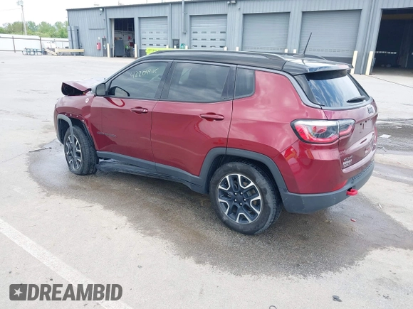 2021 Jeep Compass Trailhawk with VIN 3C4NJDDB6MT502932, listed as a IAAI auction lot 42209945 with 63,119 mi miles and . Bid and sale history available at DreamBid. Image 3.