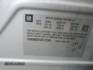 2016 Buick LaCrosse Leather with VIN 1G4GB5G31GF127395, listed as a Copart auction lot 60417175 with 87,506 mi miles and Salvage title. Bid and sale history available at DreamBid. Image 13.