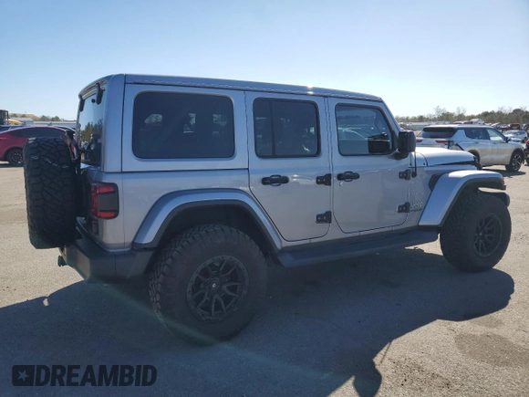 2020 Jeep Wrangler Unlimited Sahara Altitude with VIN 1C4HJXEN8LW209405, listed as a Copart auction lot 50297225 with 13,267 mi miles and Salvage title. Bid and sale history available at DreamBid. Image 3.