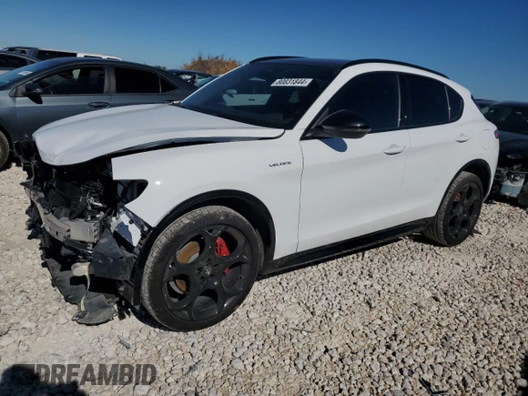 2024 Alfa Romeo Stelvio Ti z VIN ZASPAKBN3R7D71620, wystawiony jako Copart lot #80831844 z przebiegiem 6 354 mil mil oraz Szkoda całkowita • Salvage title. Historia ofert i sprzedaży dostępna na DreamBid. Obrazek 1.