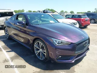 2018 Infiniti Q60 Luxe with VIN JN1EV7EK7JM340821, listed as a IAAI auction lot 42139185 with 59,407 mi miles and . Bid and sale history available at DreamBid. Image 1.