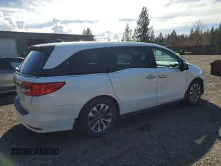 2021 Honda Odyssey EX-L with VIN 5FNRL6H79MB043486, listed as a Copart auction lot 51002515 with 47,998 mi miles and Salvage Title. Bid and sale history available at DreamBid. Image 3.