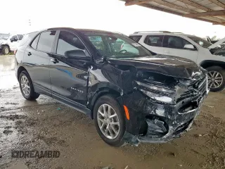 2024 Chevrolet Equinox LS with VIN 3GNAXHEG0RL366097, listed as a Copart auction lot 61048045 with 22,968 mi miles and Salvage title. Bid and sale history available at DreamBid. Image 4.
