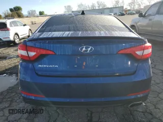 2017 Hyundai Sonata 2.4L with VIN 5NPE24AF8HH525798, listed as a Copart auction lot 45584345 with 101,905 mi miles and Salvage Title. Bid and sale history available at carsss.com. Image 6.