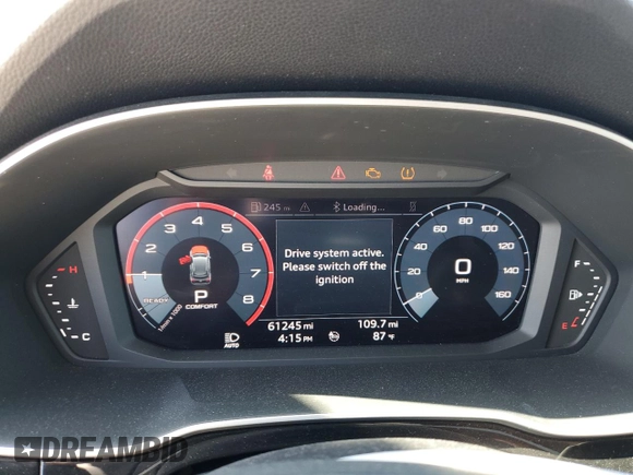 2020 Audi Q3 Premium with VIN WA1AECF38L1052445, listed as a Copart auction lot 51670093 with 61,245 mi miles. Bid and sale history available at carsss.com. Image 9.