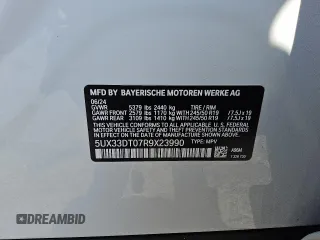2024 BMW X4 xDrive30i z VIN 5UX33DT07R9X23990, wystawiony jako Copart lot #57439675 z przebiegiem 15 374 mil mil oraz Tytuł czysty. Historia ofert i sprzedaży dostępna na DreamBid. Obrazek 12.