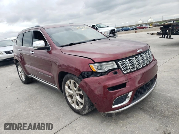 2019 Jeep Grand Cherokee Summit with VIN 1C4RJFJT8KC753454, listed as a Copart auction lot 50487954 with 51,447 mi miles and Salvage Title. Bid and sale history available at carsss.com. Image 4.