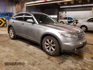 2004 Infiniti FX35 with VIN JNRAS08W24X221989, listed as a Copart auction lot 41694114 with 189,738 mi miles and Salvage Title. Bid and sale history available at carsss.com. Image 4.