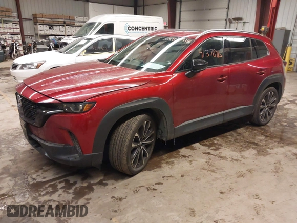 2023 Mazda CX-50 S Premium Plus with VIN 7MMVABEM8PN105411, listed as a IAAI auction lot 41378915 with 34,866 mi miles and . Bid and sale history available at DreamBid. Image 20.