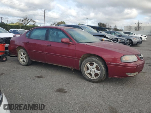 2005 Chevrolet Impala LS with VIN 2G1WH52K959272874, listed as a Copart auction lot 49880815 with 231,106 mi miles and Clean Title. Bid and sale history available at DreamBid. Image 4.