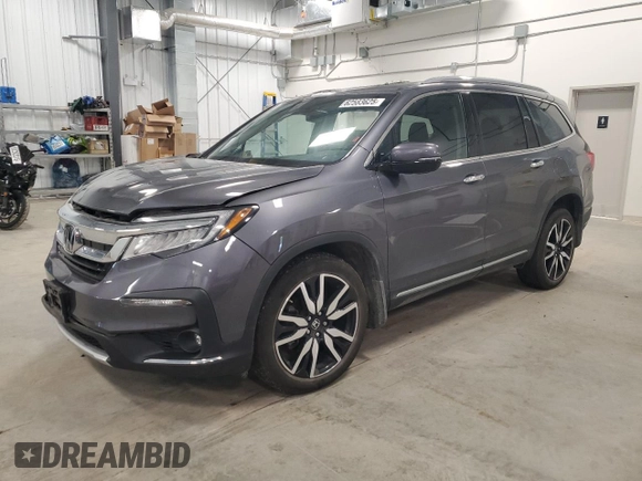 2019 Honda Pilot Touring 7-Passenger with VIN 5FNYF6H66KB507017, listed as a Copart auction lot 62583625 with 48,230 mi miles and Salvage title. Bid and sale history available at DreamBid. Image 1.