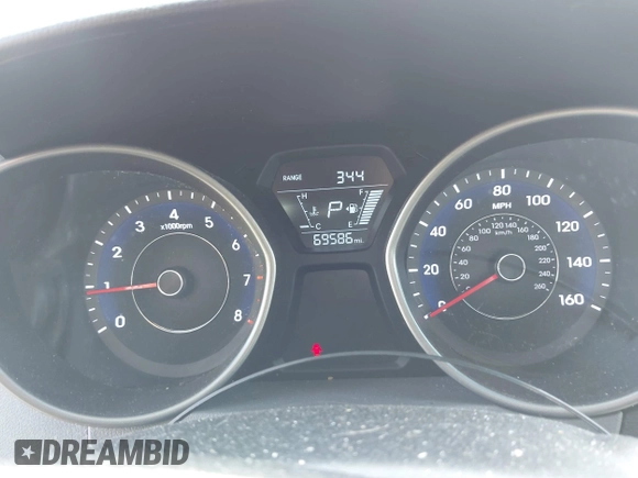 2016 Hyundai Elantra SE with VIN 5NPDH4AE8GH762081, listed as a IAAI auction lot 42549545 with 69,586 mi miles and . Bid and sale history available at DreamBid. Image 7.