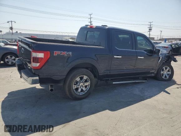 2022 Ford F-150 XL with VIN 1FTFW1ED5NFB54525, listed as a Copart auction lot 60115115 with 42,177 mi miles and Salvage title. Bid and sale history available at DreamBid. Image 3.