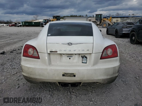 2005 Chrysler Crossfire Limited z VIN 1C3AN69L95X025813, wystawiony jako Copart lot #43807545 z przebiegiem 213 727 mil mil oraz Szkody całkowita. Historia ofert i sprzedaży dostępna na DreamBid. Obrazek 6.