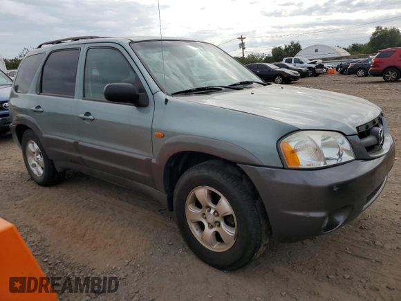 2003 Mazda Tribute LX with VIN 4F2YZ94123KM49852, listed as a Copart auction lot 71779054 with 263,938 mi miles and Salvage Title. Bid and sale history available at carsss.com. Image 4.