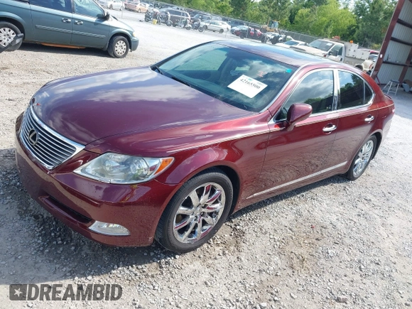 2008 Lexus LS 460 with VIN JTHBL46F785081076, listed as a IAAI auction lot 42165500 with 90,956 mi miles and . Bid and sale history available at DreamBid. Image 2.