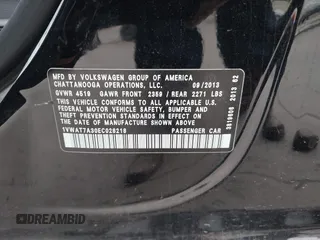 2014 Volkswagen Passat Wolfsburg Edition с VIN 1VWAT7A30EC028218, выставлен на аукционе IAAI как лот 41711943 с пробегом 131 041 миль миль и . История ставок и продаж доступна на DreamBid. Изображение 9.