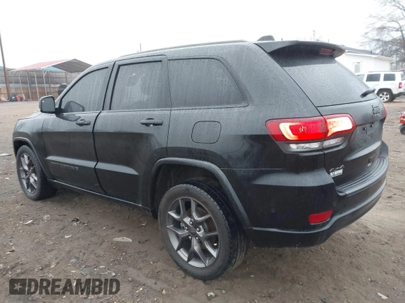 2021 Jeep Grand Cherokee 80th Anniversary with VIN 1C4RJFBG2MC614814, listed as a IAAI auction lot 41486793 with 88,089 mi miles and . Bid and sale history available at DreamBid. Image 3.