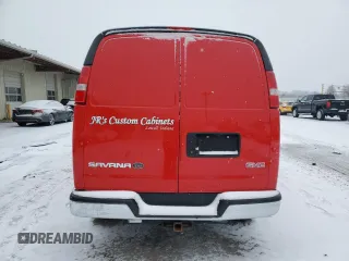 2018 GMC Savana Cargo Van with VIN 1GTW7AFG4J1304654, listed as a Copart auction lot 88027855 with 221,056 mi miles and Salvage Title. Bid and sale history available at carsss.com. Image 6.