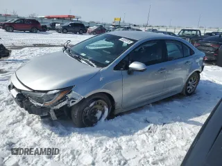 2021 Toyota Corolla LE with VIN 5YFEPMAE4MP165435, listed as a Copart auction lot 45597615 with 86,922 mi miles and Salvage Title. Bid and sale history available at carsss.com. Image 1.