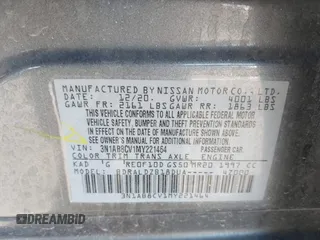 2021 Nissan Sentra SV with VIN 3N1AB8CV1MY221464, listed as a IAAI auction lot 41668918 with 80,819 mi miles and . Bid and sale history available at DreamBid. Image 9.