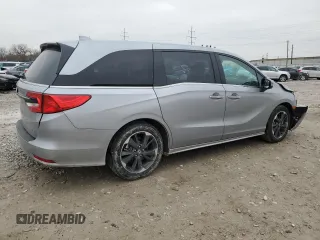 2024 Honda Odyssey Elite with VIN 5FNRL6H99RB036997, listed as a Copart auction lot 85780134 with 6,813 mi miles and Salvage Title. Bid and sale history available at carsss.com. Image 3.