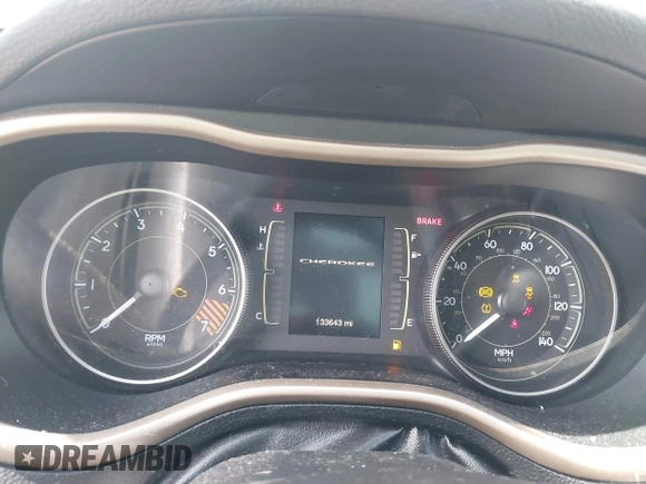 2014 Jeep Cherokee Latitude with VIN 1C4PJMCB1EW301011, listed as a IAAI auction lot 41777745 with 133,643 mi miles and . Bid and sale history available at DreamBid. Image 7.